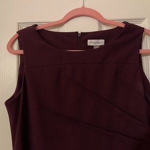 Dark Purple Dress, Size 12, Calvin Klein